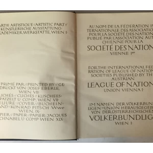 DIX ANS, SOCIETE DES NATIONES/TEN YEARS, LEAGUE OF NATIONS/ZEHN JAHRE, VOELKERBUND