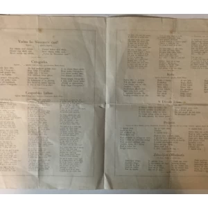 HRVATSKO PJEVAČKO DRUŠTVO TREBEVIĆ, POPIJEVKE KONCERTA ODRŽAVANA DNE 5. SRPNJA 1899. U VELIKOJ DVORANI DRUŠTVENOG DOMA