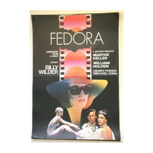 FEDORA, AMERIČKI FILM U BOJI, BILLY WILDER, HENRY FONDA, MARTHE KELLER, WILLIAM HOLDEN, MICHAEL YORK , DISTRIBUCIJA KINEMATOGRAFI ZAGREB 