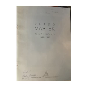Vlado Martek: Slike i kolaži 1989. - 1992. (katalog)
