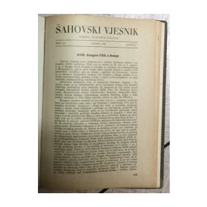 ŠAHOVSKI VJESNIK, GOD. I (1946.-1947.) BR 1-12