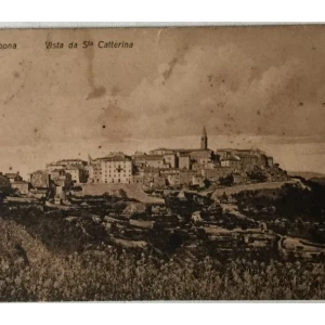 Labin: stara razglednica Albona Vista da Sta. Catterina 