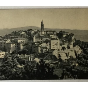 Labin: stara razglednica pogled na Stari grad