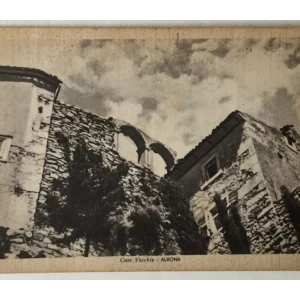 Labin: stara razglednica Albona Case Vecchie