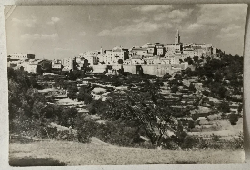 Labin: stara razglednica Stari grad