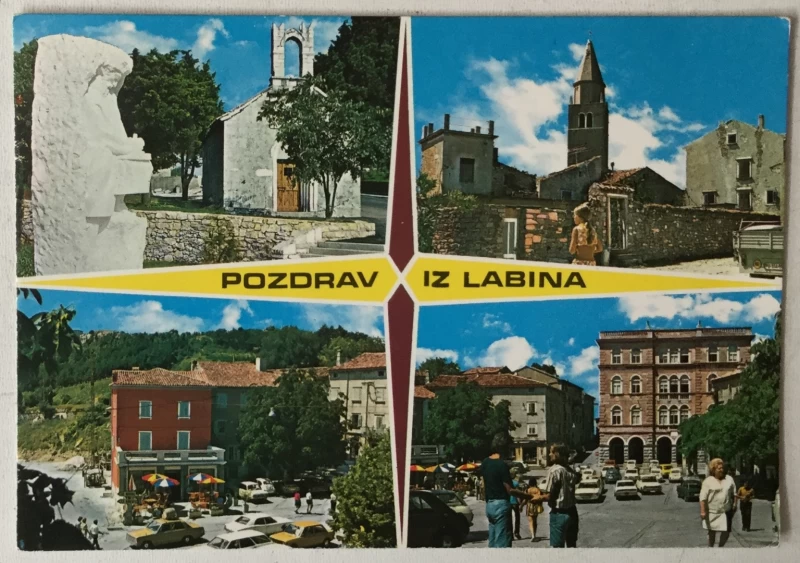 Labin: stara razglednica Pozdrav iz Labina
