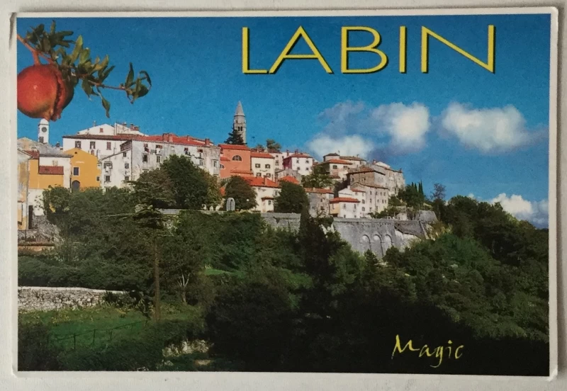 Labin: stara razglednica Labin Magic
