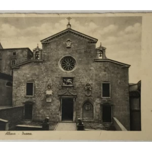 Labin: stara razglednica Albona - Duomo