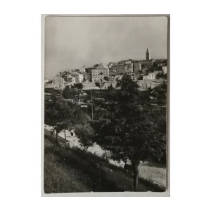 Labin: stara razglednica pogled na dio Starog grada