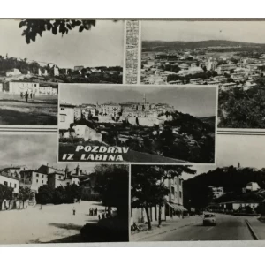 Labin: stara razglednica Pozdrav iz Labina pet motiva