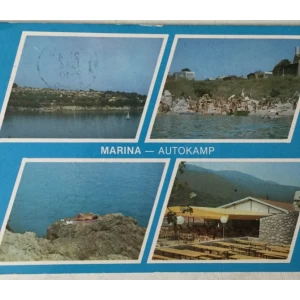 Labin: stara razglednica marina - autokamp
