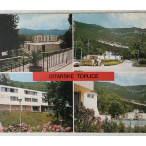 Istarske toplice: stara razglednica četiri motiva
