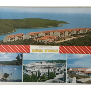 Duga Uvala, Pula: stara razglednica četiri motiva