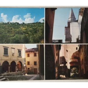 Grožnjan: stara razglednica četiri slike