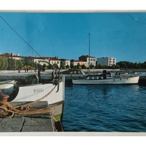 Fažana: stara razglednica pramac broda Finera