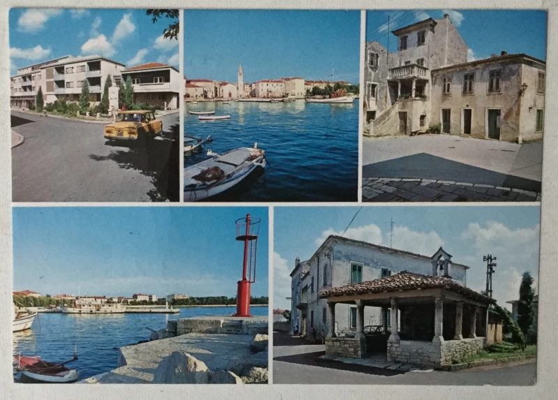 Fažana: stara razglednica pet motiva 2