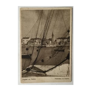 Fažana: stara razglednica Pogled na Fažanu