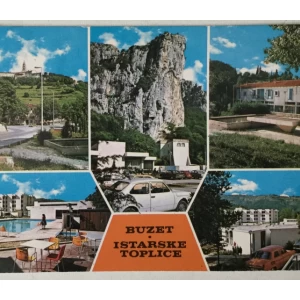 Buzet / Istarske toplice: stara razglednica pet motiva