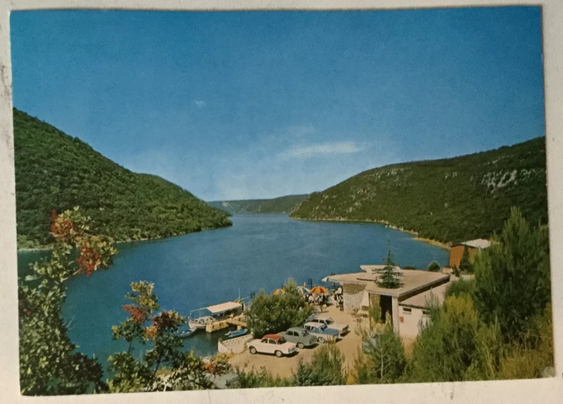 Limski kanal: stara razglednica u boji 3