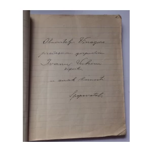 RUDOLF DEVIDE, LEPE TI JE ZAGORJE ZELENE, POPEVKE, ORIGINAL  U RUKOPISU UZ ISJEČKE IZ NOVINA, ZAGREB, 1943.