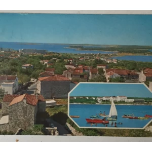 Medulin: stara razglednica slika i osmerokutni motiv