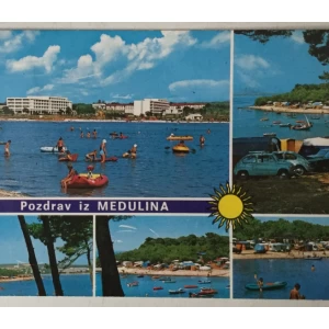 Medulin: stara razglednica Pozdrav iz Medulina pet motiva