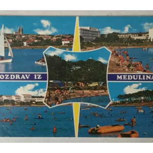 Medulin: stara razglednica pet motiva Pozdrav iz Medulina 2