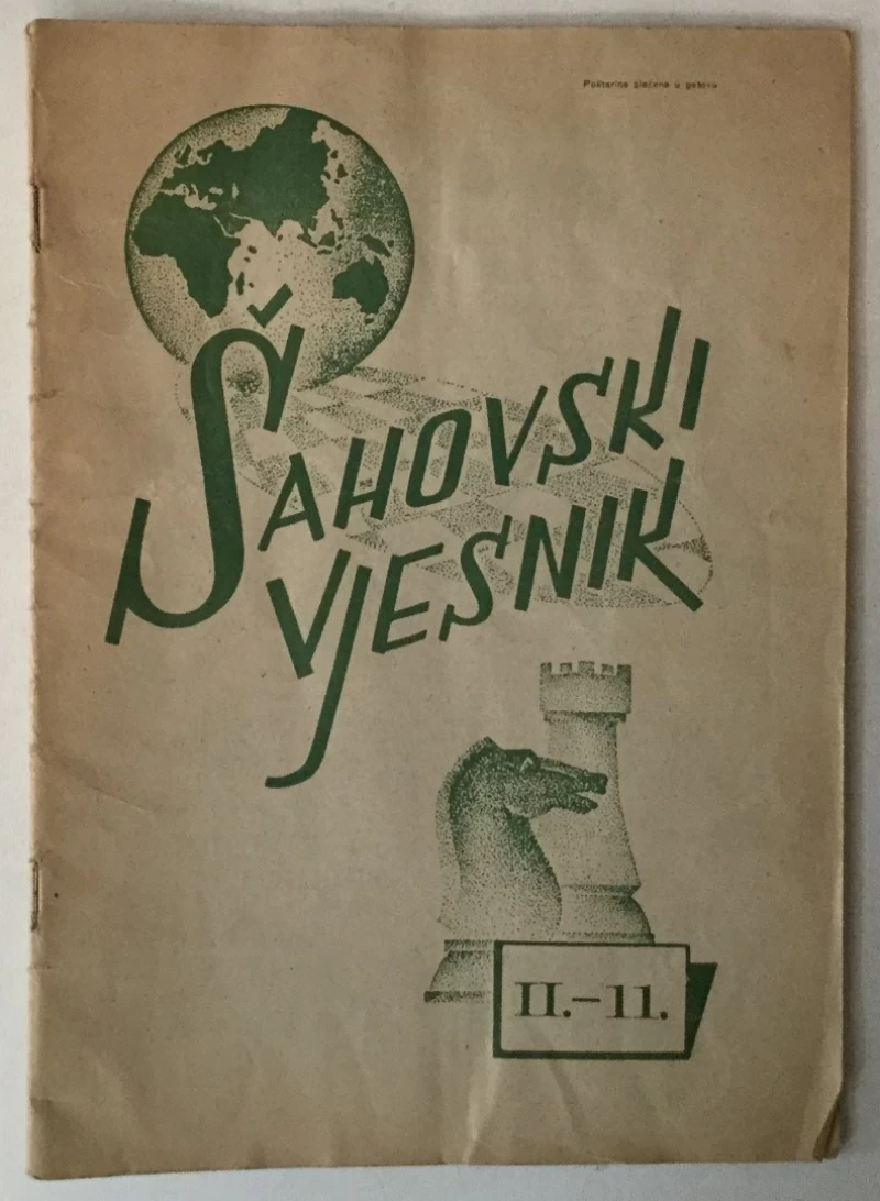 Šahovski vjesnik god. II. br. 11