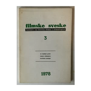 Filmske sveske, Časopis za teoriju filma i filmologiju godina 1978. broj 3