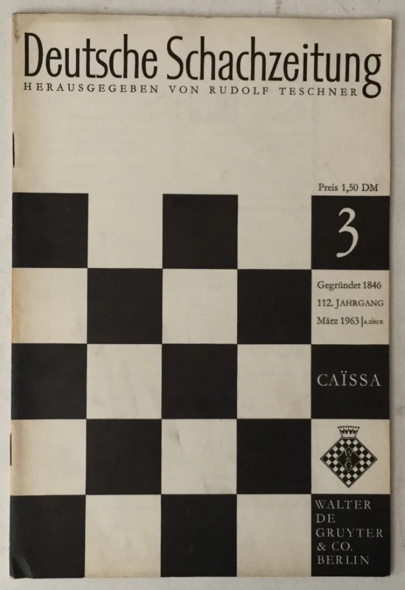 Deutsche Schachzeitung god. 1963. br. 3