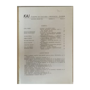 Časopis Kaj 8-9/1973. Miroslav Krleža