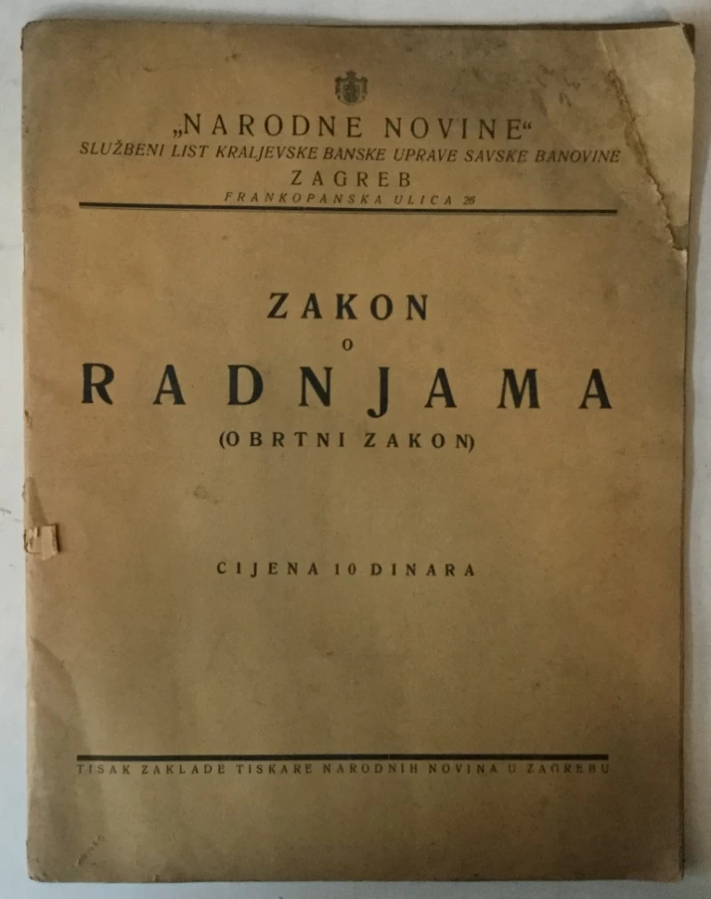 Zakon o radnjama (obrtni zakon)