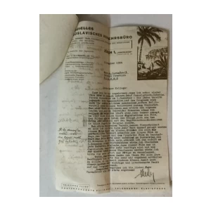 Dva pisma Herberta Tauba, počasnog predstavnika švicarskog Ministarstva trgovine i industrije u Kraljevini Jugoslaviji, Stjepanu Parmaćeviću, studeni 1934. godine