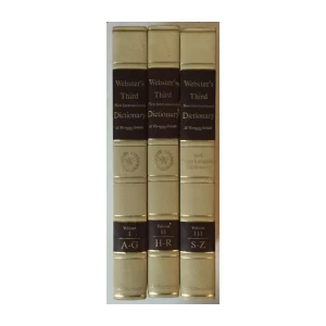 Webster's Third New International Dictionary I-III and Seven Langue Dictionary 
