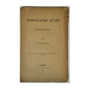 Fran Vrbanić: Demografski izvidi u Hrvatskoj