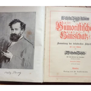 WILHELM BUSCH ALBUM,  HUMORISTISCHER HAUSSCHATZ  mit 1500 Bildern.  , 1908.