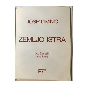 Josip Diminić: Zemljo Istra, mapa s 12 grafika
