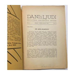 Dani i ljudi br 3, god. I. : Hrvatska književna revija