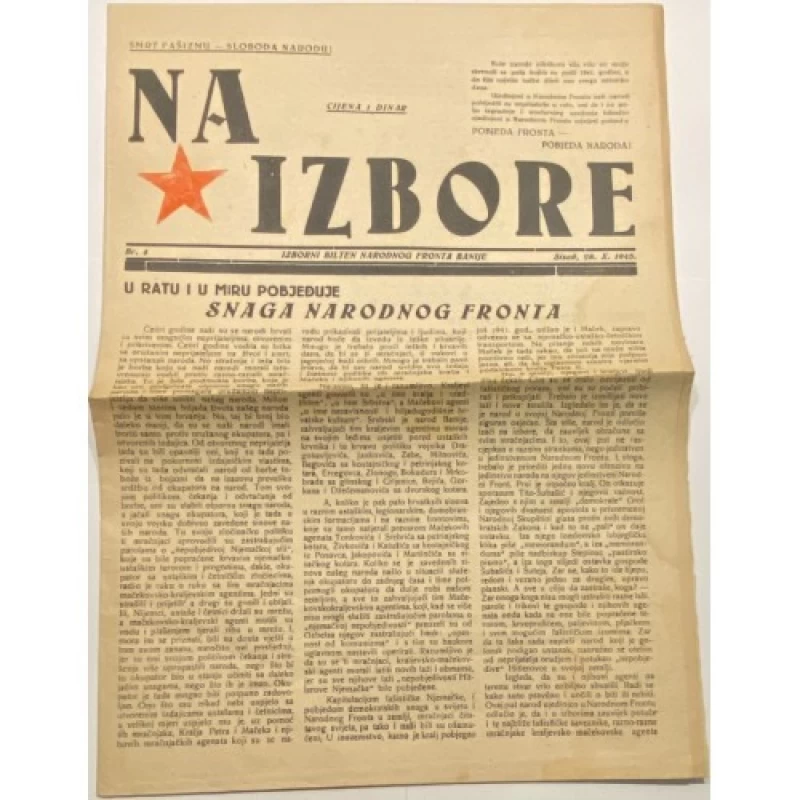 Na izbore br. 4: Izborni bilten Narodnog fronta Banije Petrinja