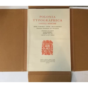 Polonia Typographica Saeculi sedecimi, Zbior podobizn zasobu drukarskiego tloczni Polskich XVI stulecia, Fasciculus IX Zeszyt, Maciej Wirzbieta, Krakow 1555/7-1605, Tabulae 416-475
