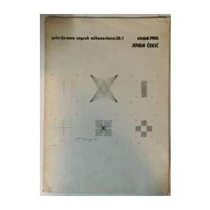 Jovan Čekić, katalog izložbe iz 1980. godine