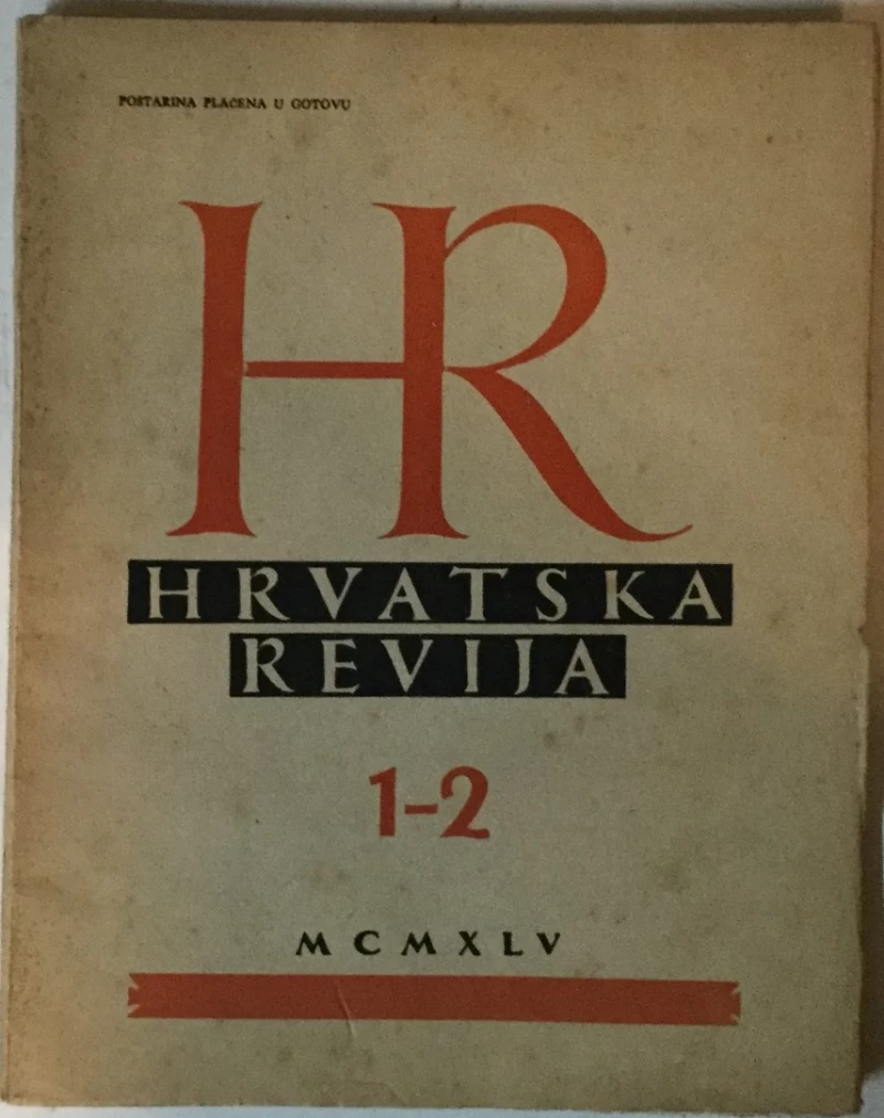 Hrvatska revija 1-2/1945.