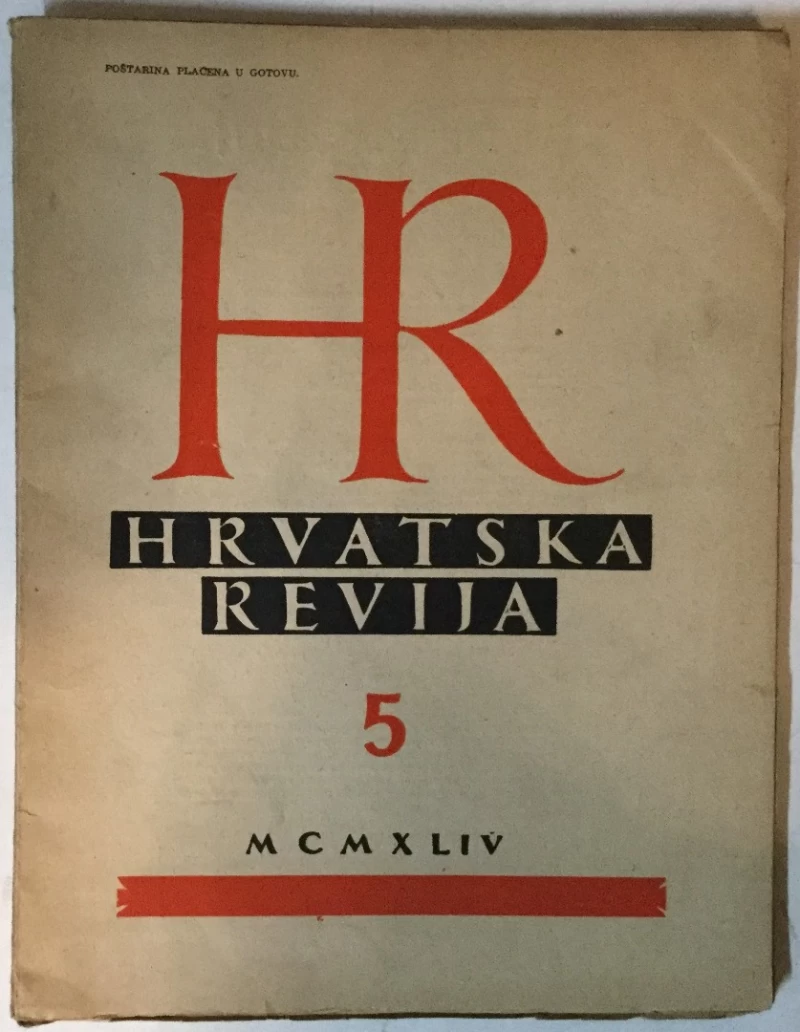 Hrvatska revija 5/1944.