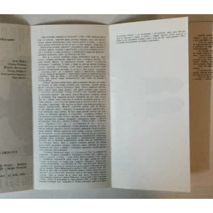 W. A. Mozart: Titus, koncertna izvedba opere, Zagreb, 23. III: 1983. (autor prospekta Boris Bućan)