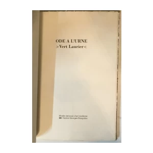 Urn Ode >Laurel Green< / Ode a l'urne >Vert Laurier<, katalog izložbe Marine Abramović i Ulaya iz 1990. godine