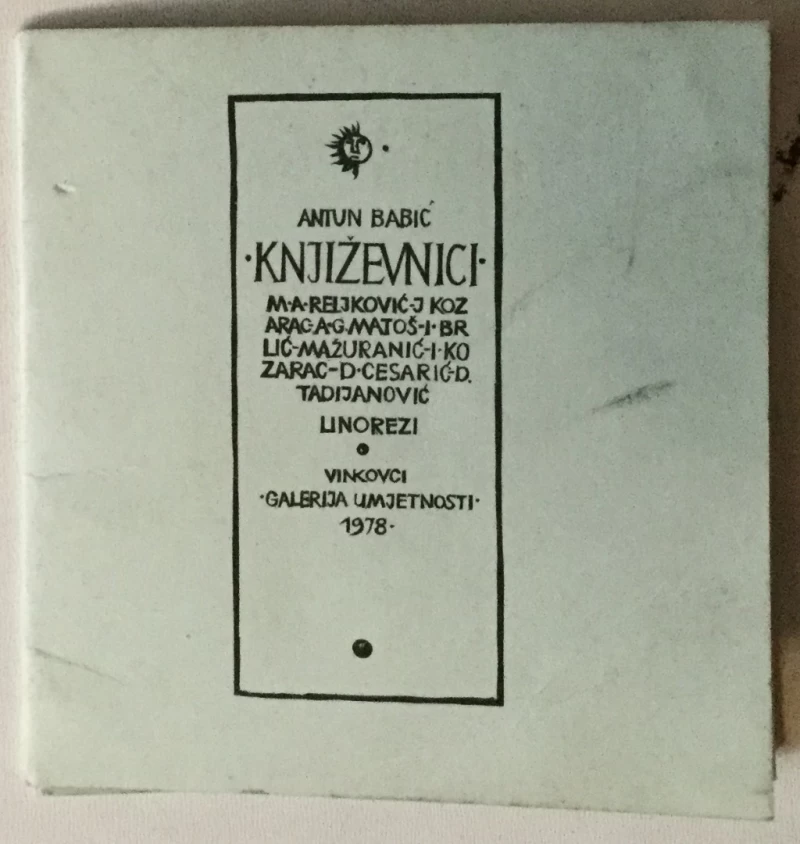 Antun Babić: Književnici, linorezi