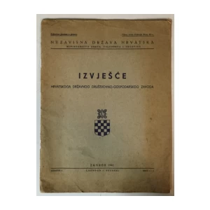 Izvješće Hrvatskoga državnog društvovno-gospodarskog zavoda 4-5/1941.