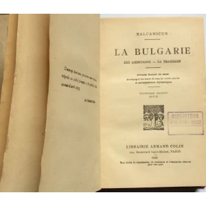 BALCANICUS , LA BULGARIE, 1918.