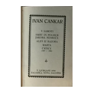 Ivan Cankar: Zbrani spisi X