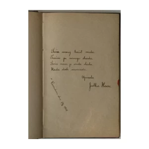 Spomenar s početka 20. stoljeća, upisi većinom nastali u Varaždinu